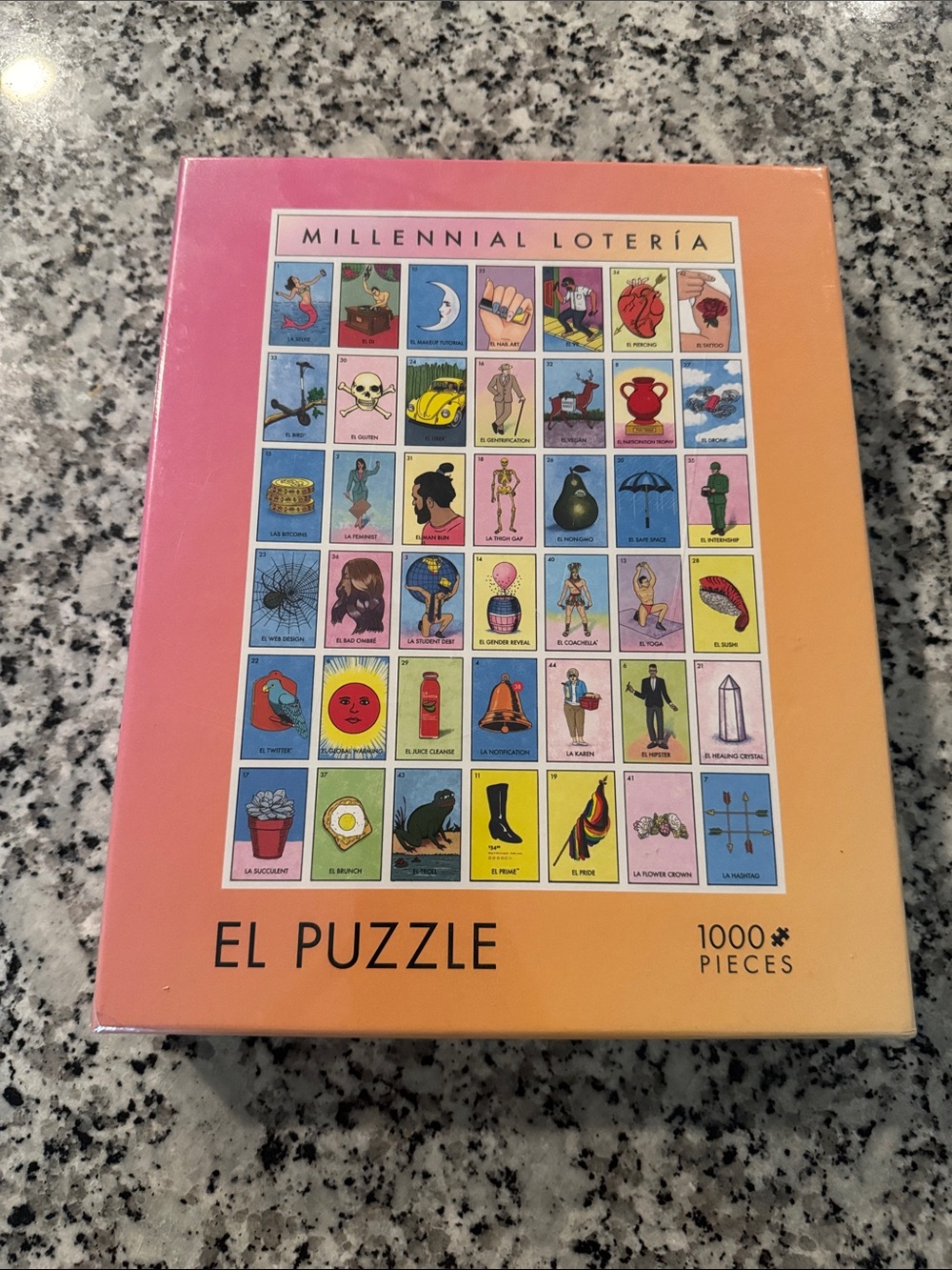 NWT Millennial Lotería 1000 pc Puzzle